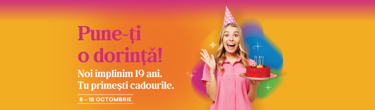 Pune-ti o dorinta! Centrul Comercial Felicia implineste 19 ani