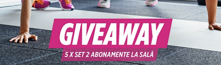 SUMMER GIVEAWAY: 5 x Set 2 abonamente la sala