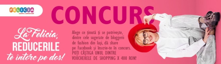 Concurs online prin aplicația fashion Winter Sale de la Centrul Comercial Felicia!