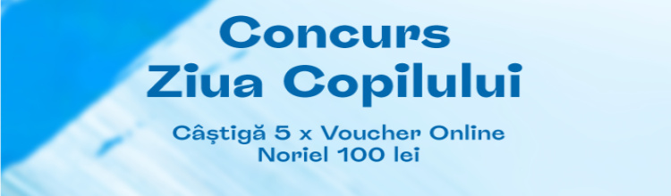 Concurs Ziua Copilului Câștigă 5 x Voucher Online Noriel 100 lei