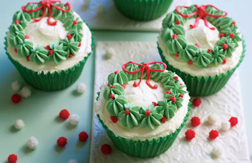 Wreath-Cupcakes
